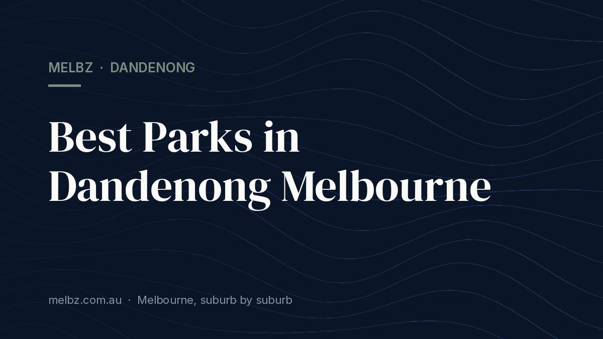 Title card: Best Parks in Dandenong Melbourne