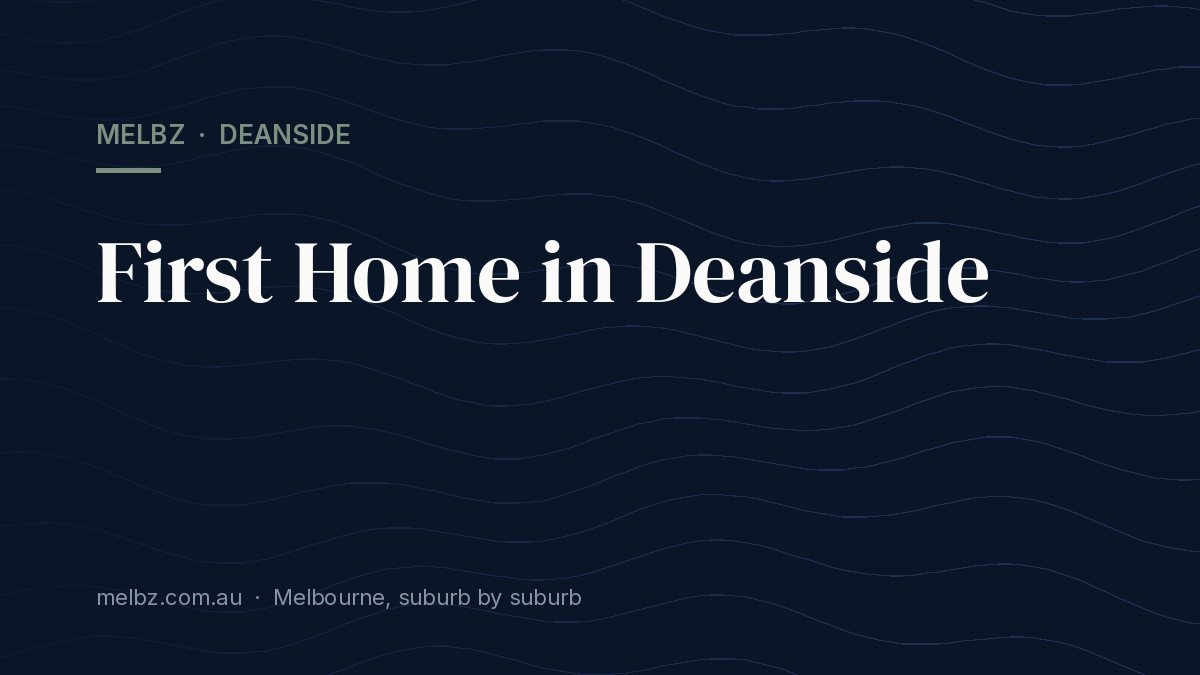 Title card: First Home in Deanside