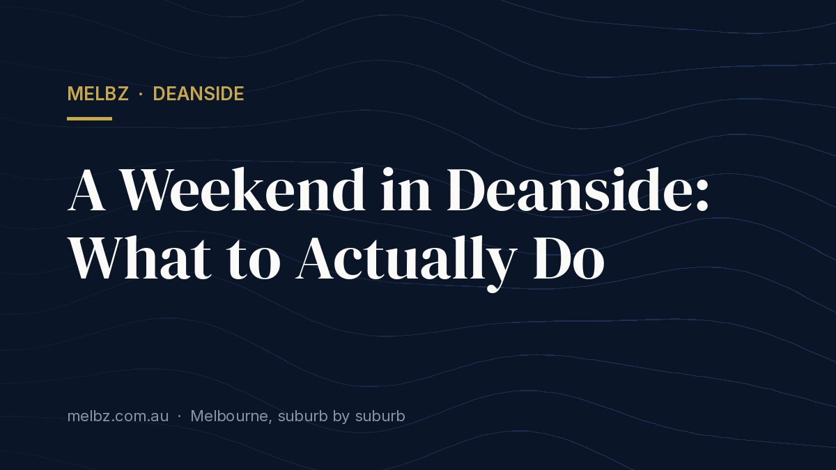 Title card: A Weekend in Deanside: What to Actually Do