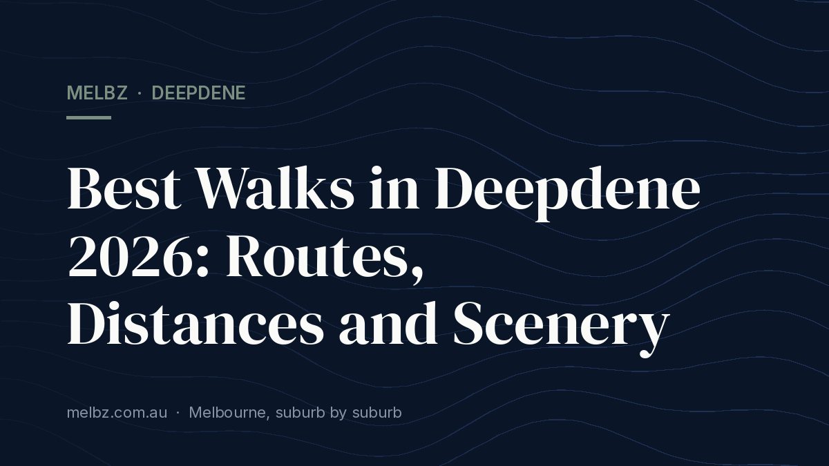 Title card: Best Walks in Deepdene 2026: Routes, Distances and Scenery