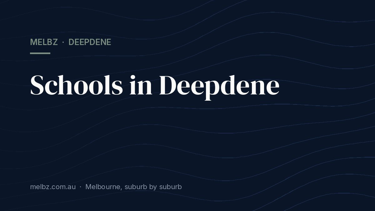 Title card: Schools in Deepdene