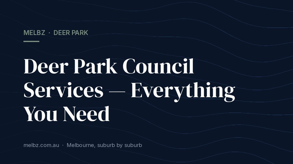 Title card: Deer Park Council Services — Everything You Need
