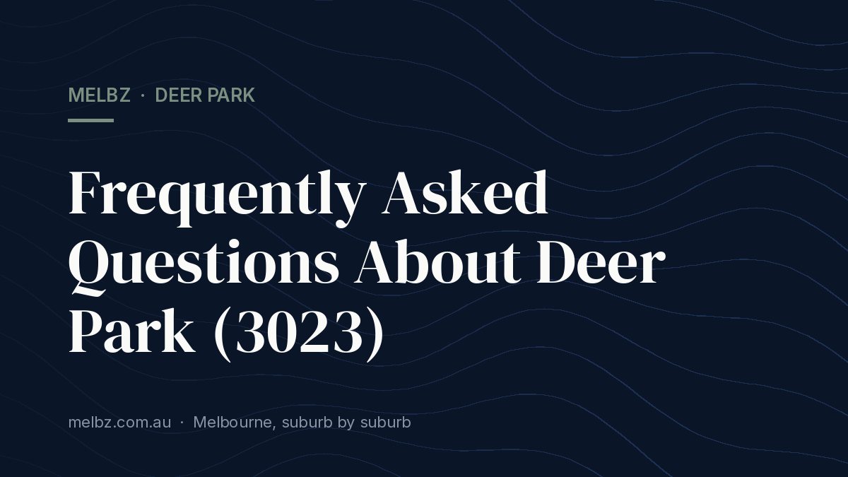 Title card: Frequently Asked Questions About Deer Park (3023)