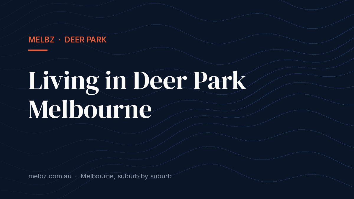 Title card: Living in Deer Park Melbourne