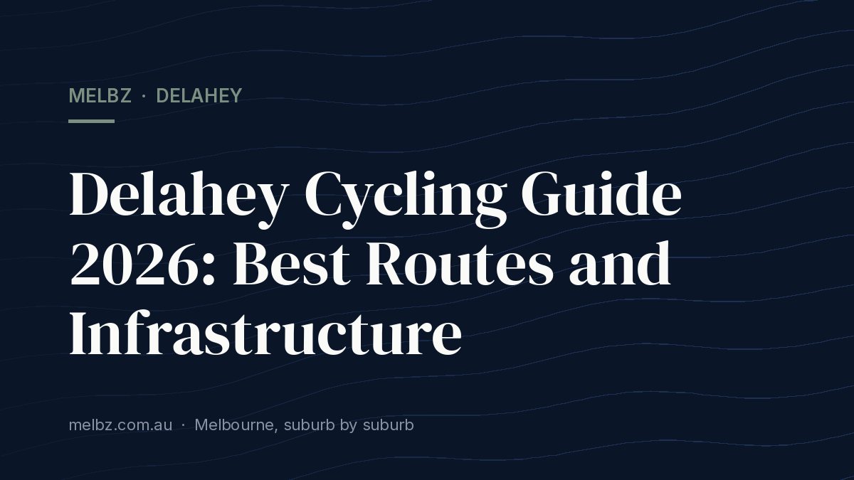 Title card: Delahey Cycling Guide 2026: Best Routes and Infrastructure