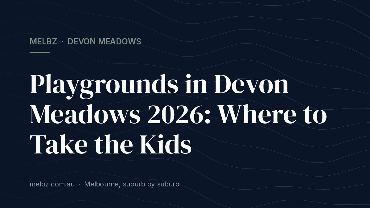 Title card: Playgrounds in Devon Meadows 2026: Where to Take the Kids