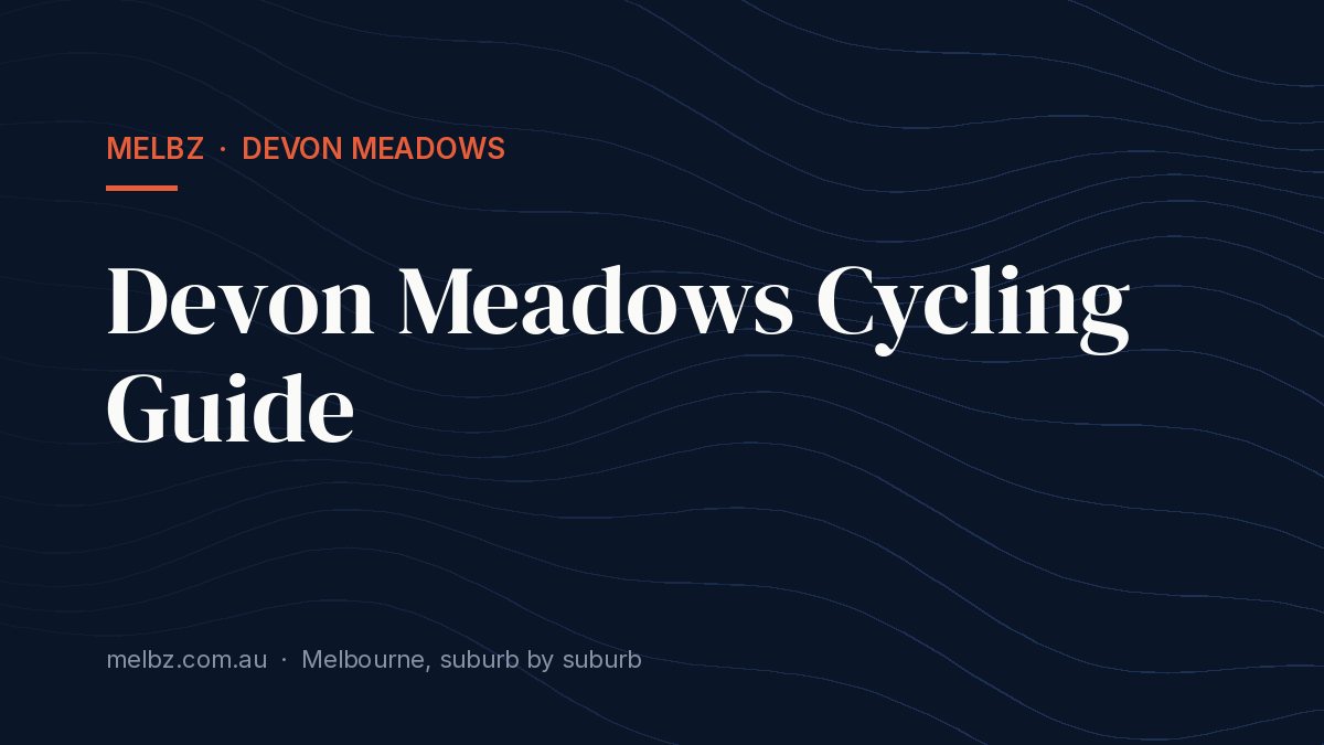 Title card: Devon Meadows Cycling Guide