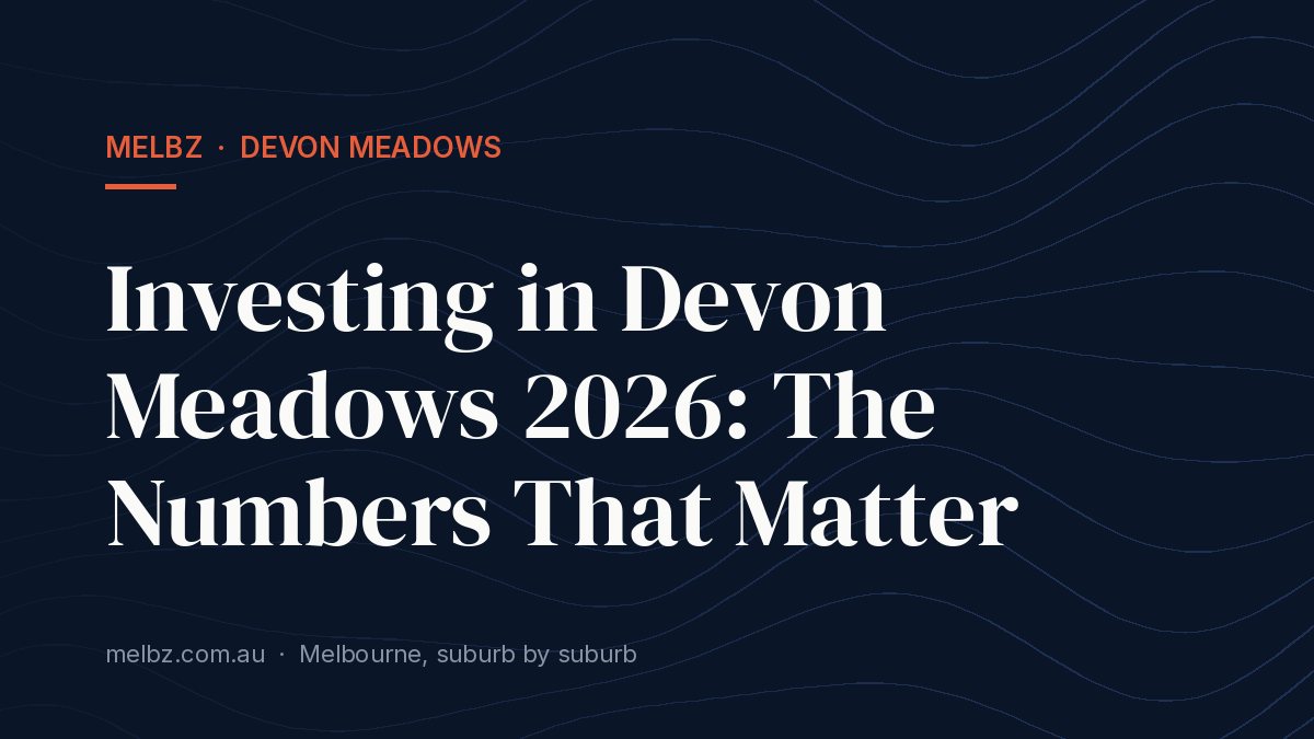Title card: Investing in Devon Meadows 2026: The Numbers That Matter
