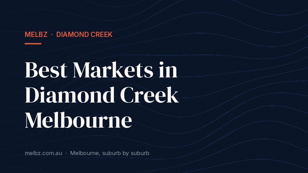 Title card: Best Markets in Diamond Creek Melbourne