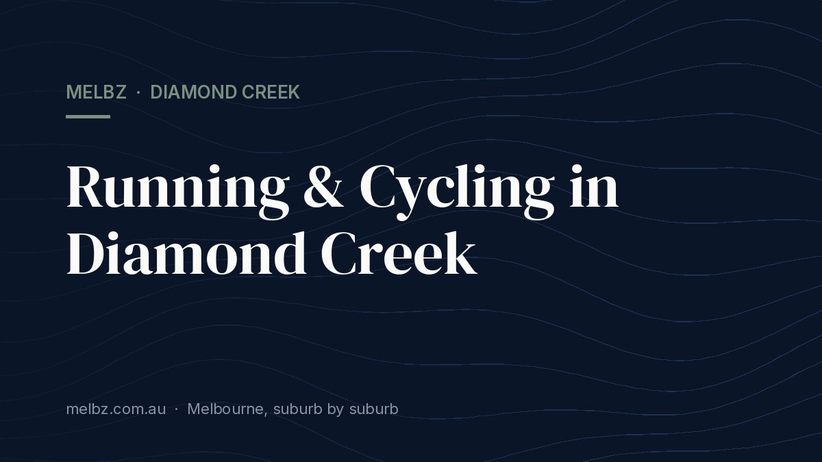 Title card: Running & Cycling in Diamond Creek