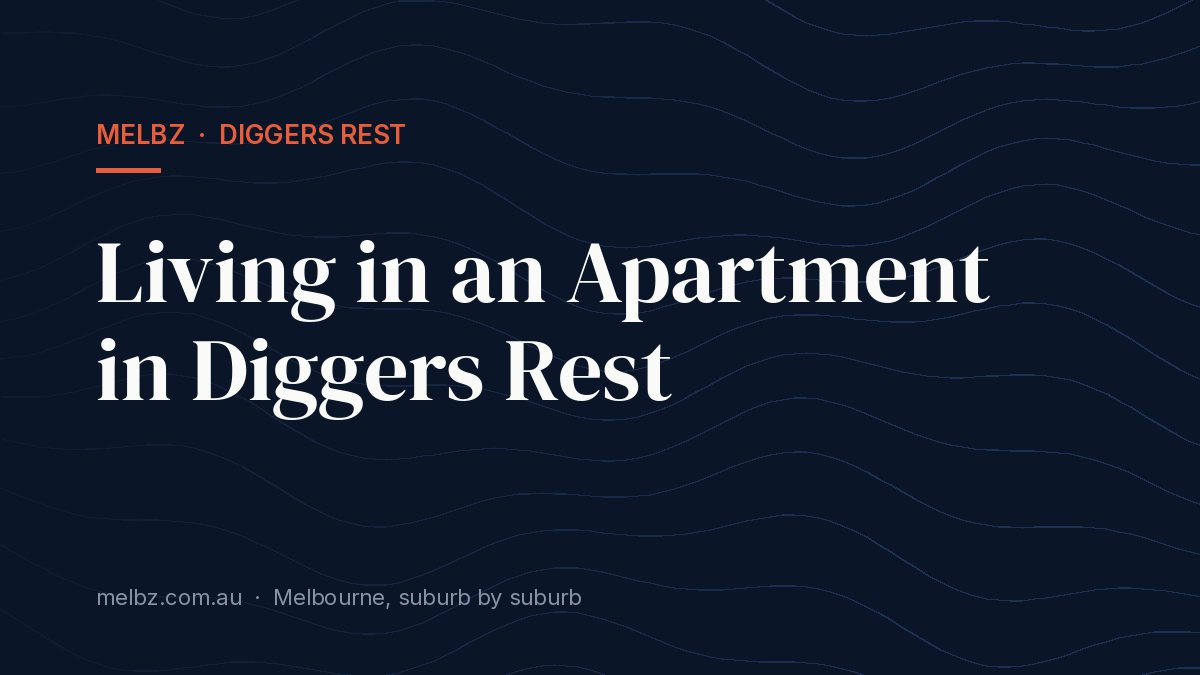 Title card: Living in an Apartment in Diggers Rest