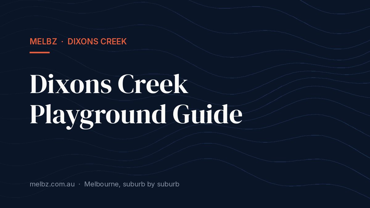 Title card: Dixons Creek Playground Guide