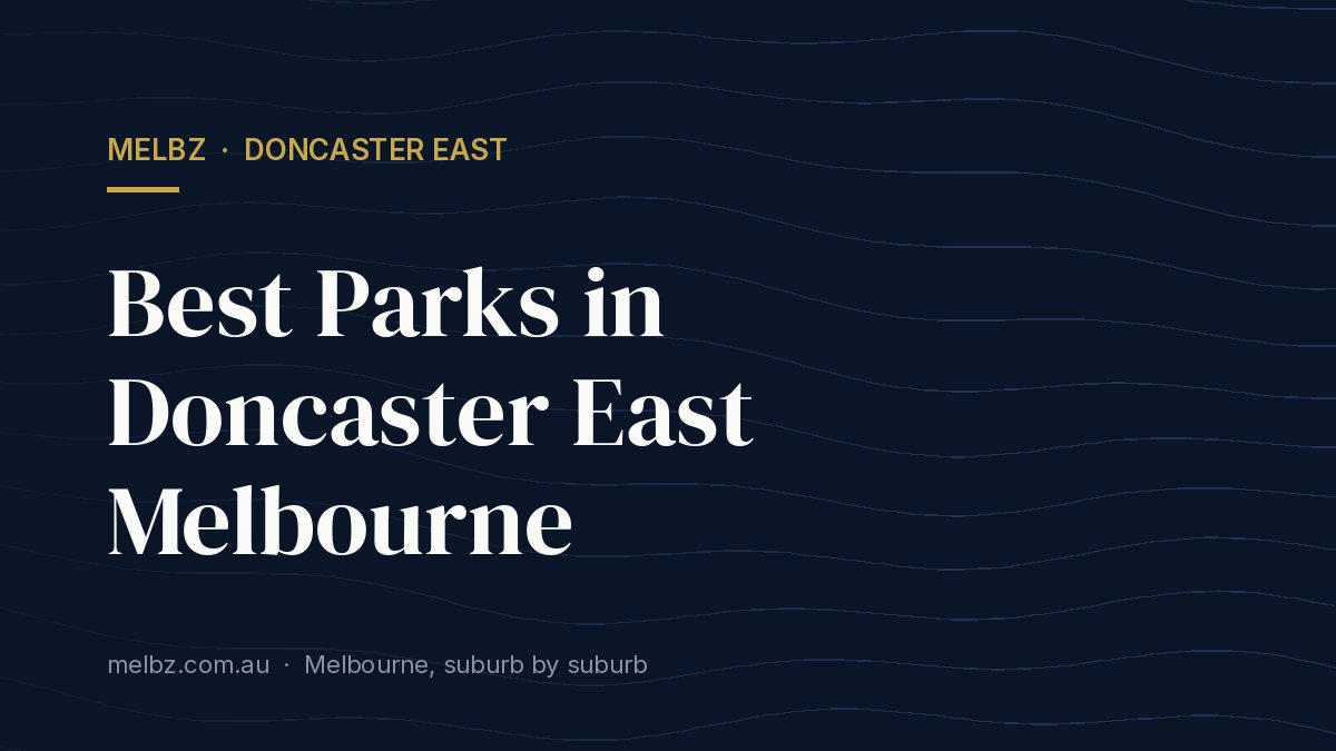 Title card: Best Parks in Doncaster East Melbourne