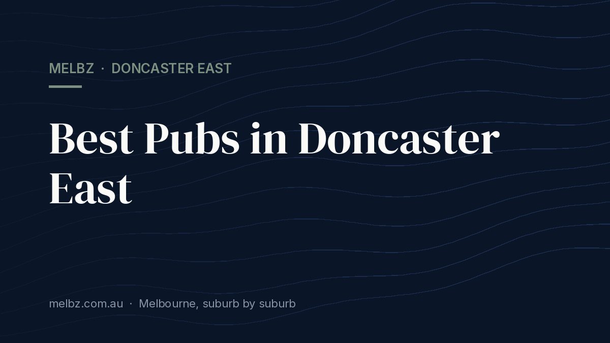 Title card: Best Pubs in Doncaster East