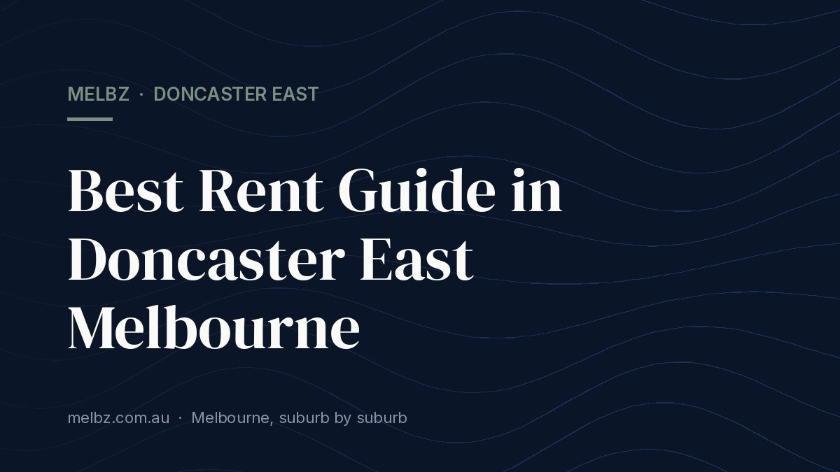 Title card: Best Rent Guide in Doncaster East Melbourne