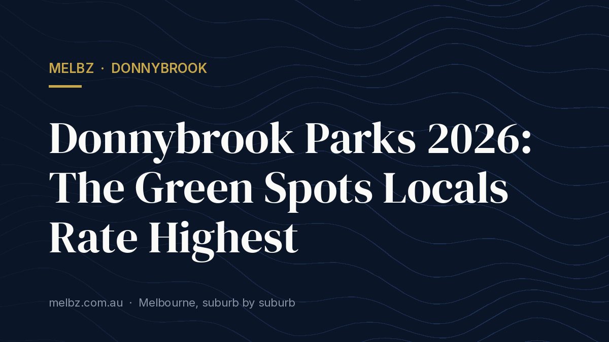 Title card: Donnybrook Parks 2026: The Green Spots Locals Rate Highest