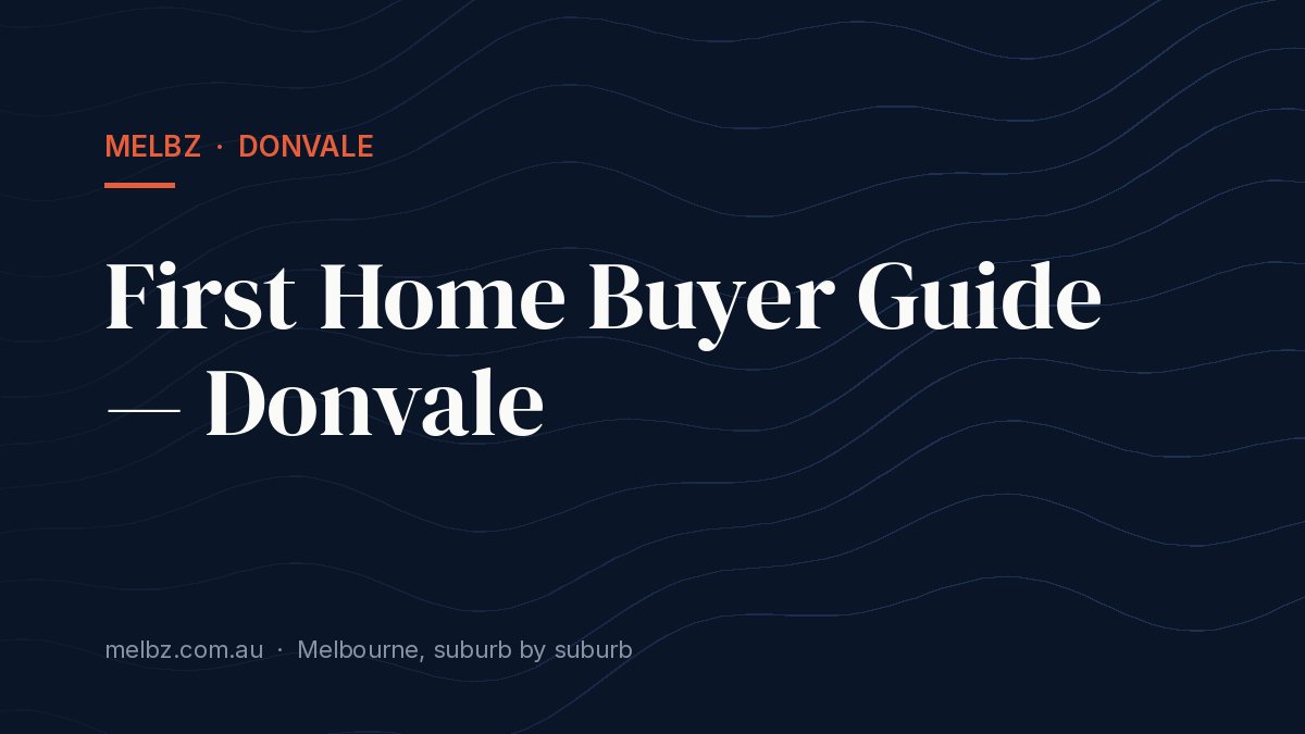 Title card: First Home Buyer Guide — Donvale