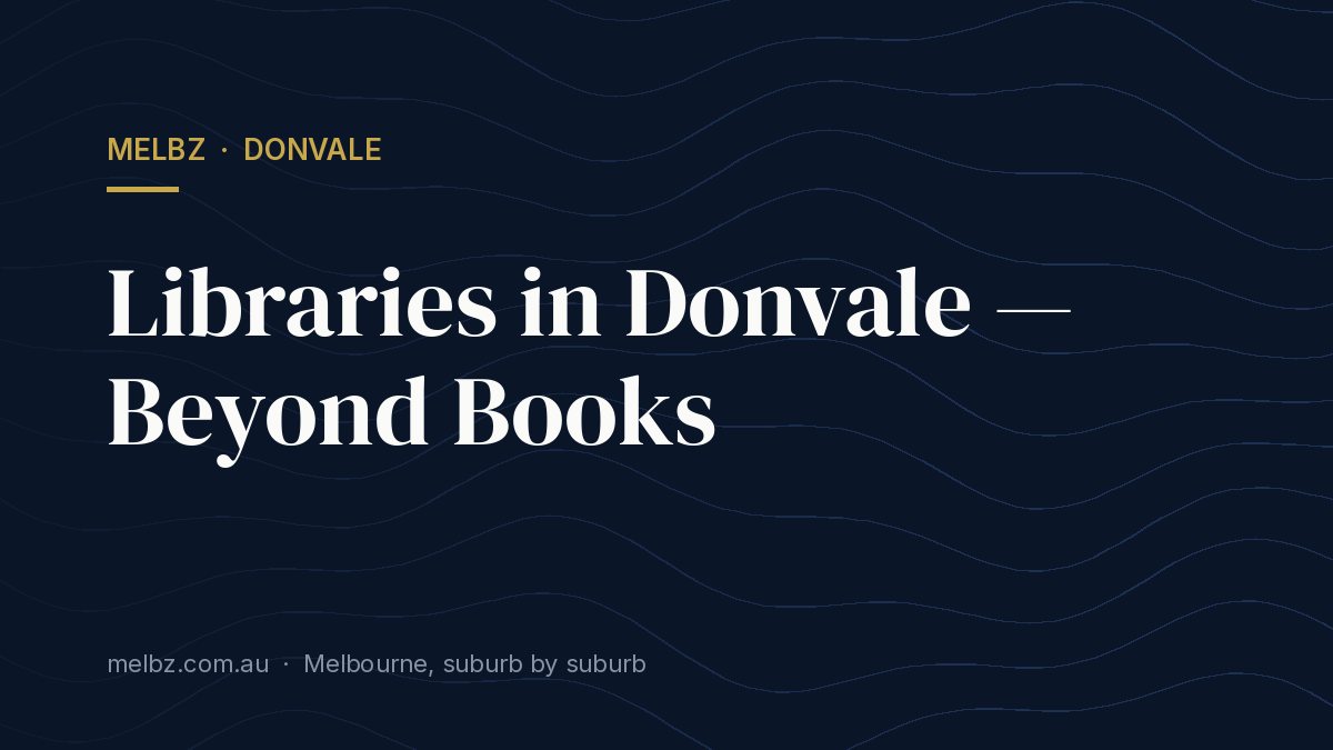 Title card: Libraries in Donvale — Beyond Books