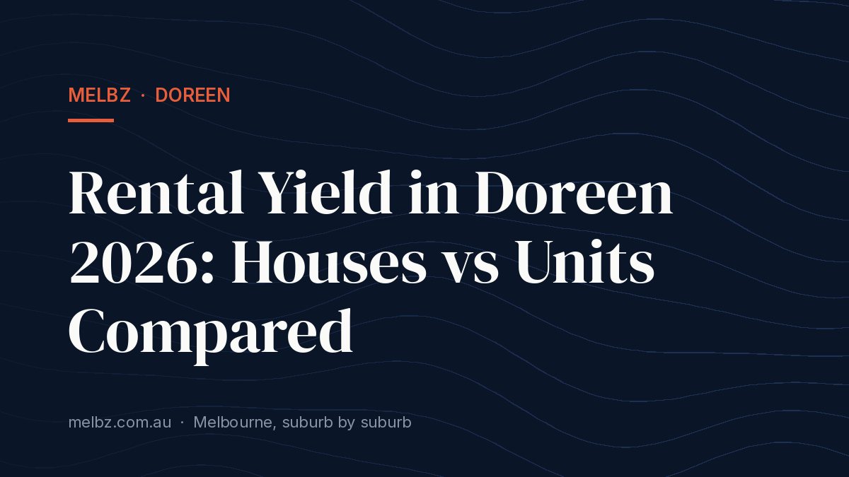 Title card: Rental Yield in Doreen 2026: Houses vs Units Compared