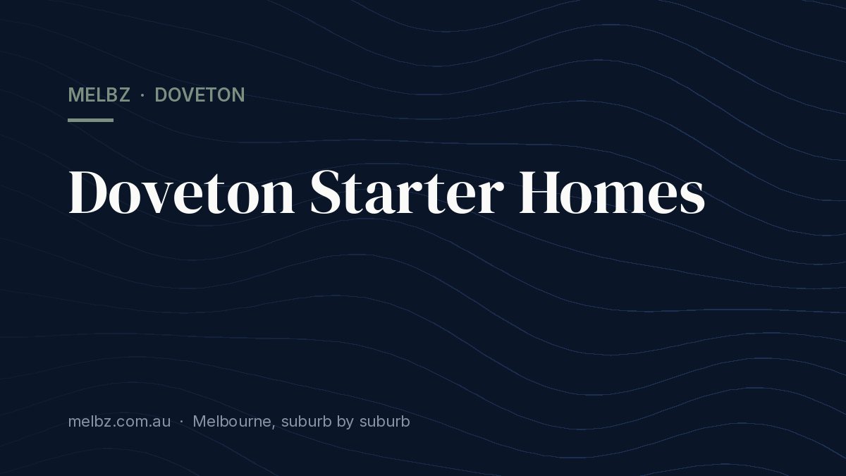 Title card: Doveton Starter Homes