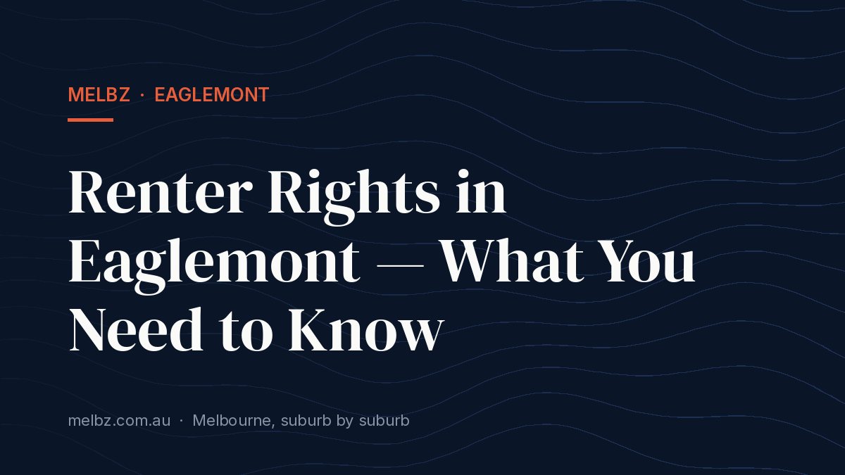 Title card: Renter Rights in Eaglemont — What You Need to Know