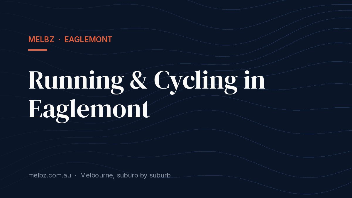 Title card: Running & Cycling in Eaglemont