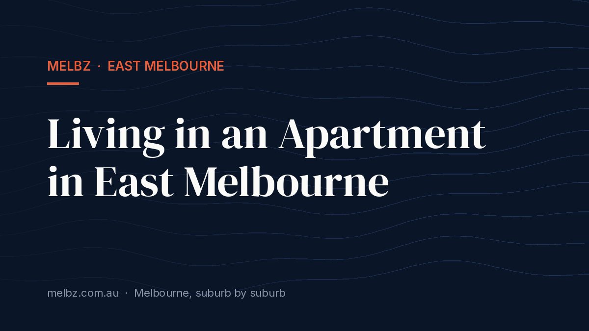 Title card: Living in an Apartment in East Melbourne