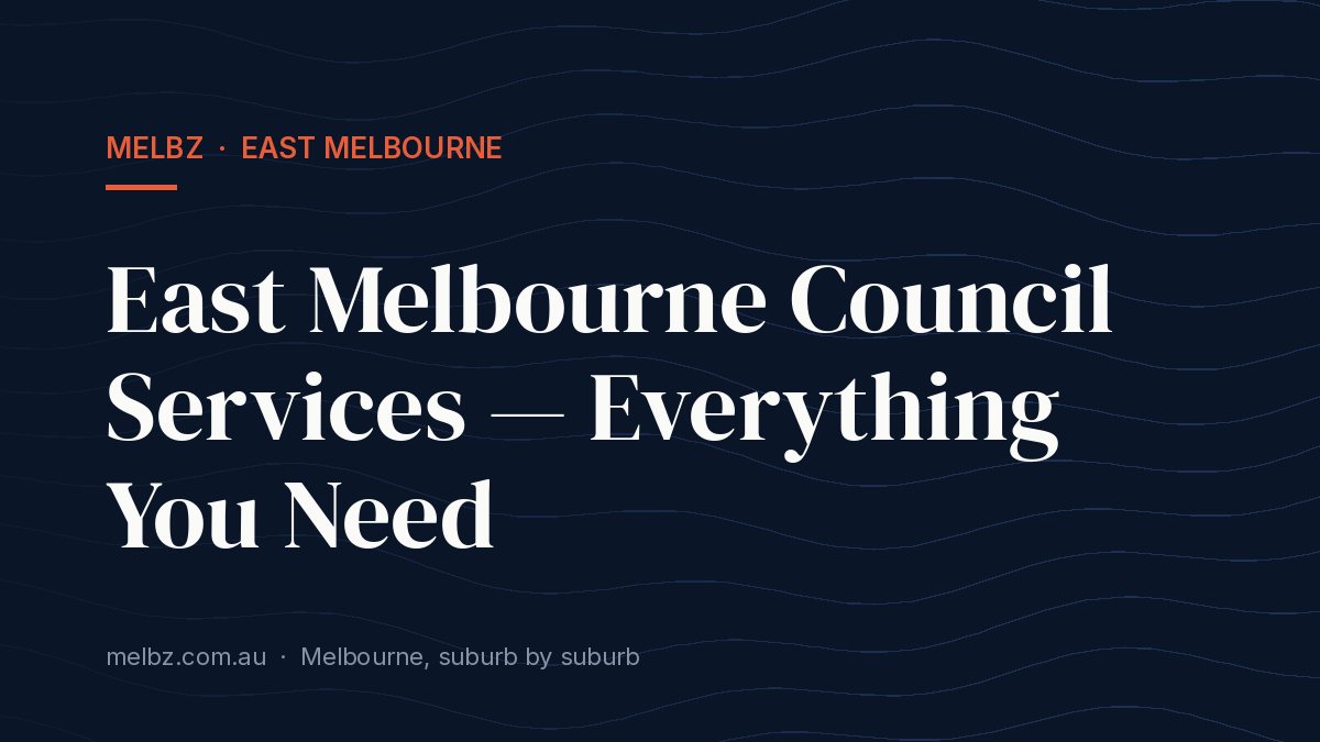 Title card: East Melbourne Council Services — Everything You Need