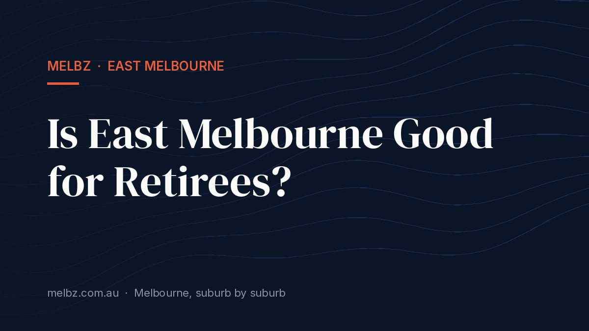 Title card: Is East Melbourne Good for Retirees?