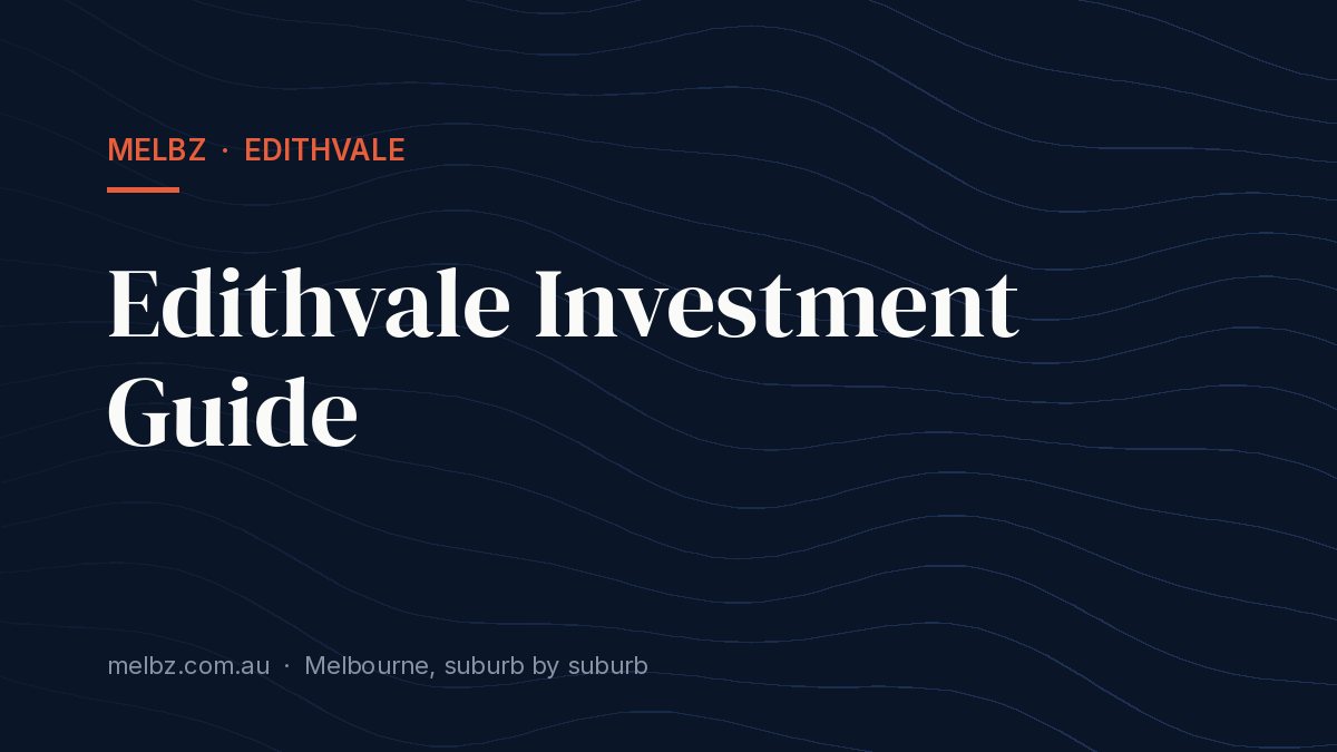 Title card: Edithvale Investment Guide