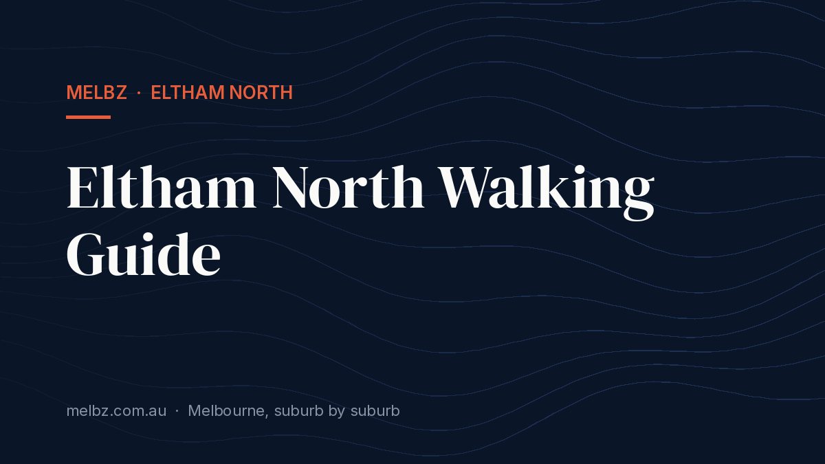 Title card: Eltham North Walking Guide