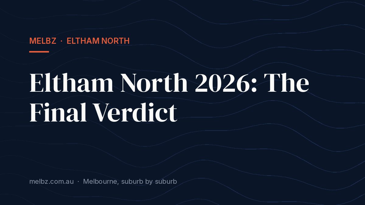 Title card: Eltham North 2026: The Final Verdict