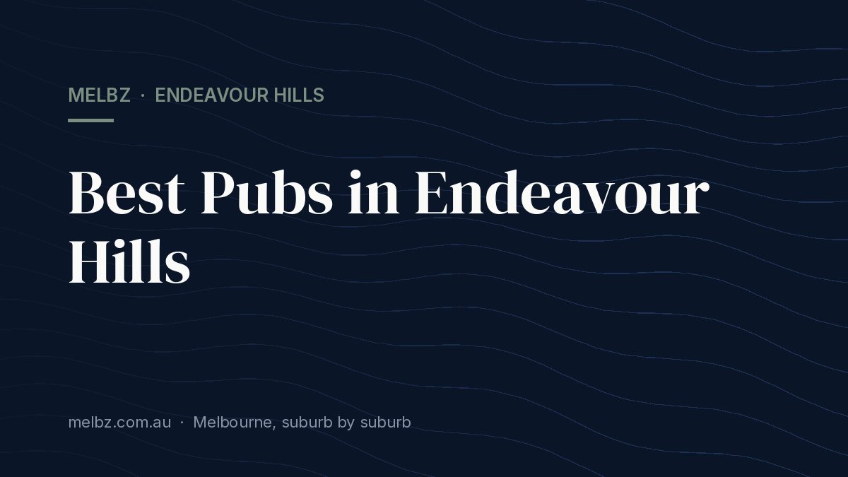 Title card: Best Pubs in Endeavour Hills