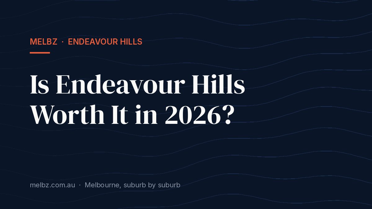 Title card: Is Endeavour Hills Worth It in 2026?