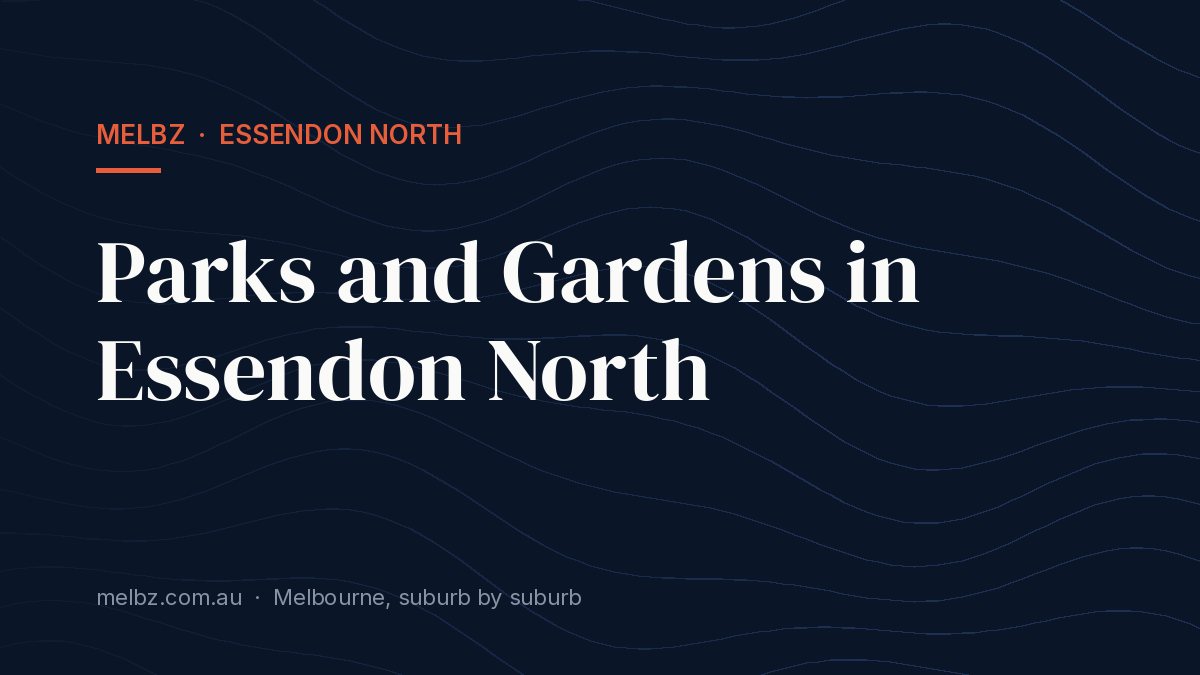 Title card: Parks and Gardens in Essendon North