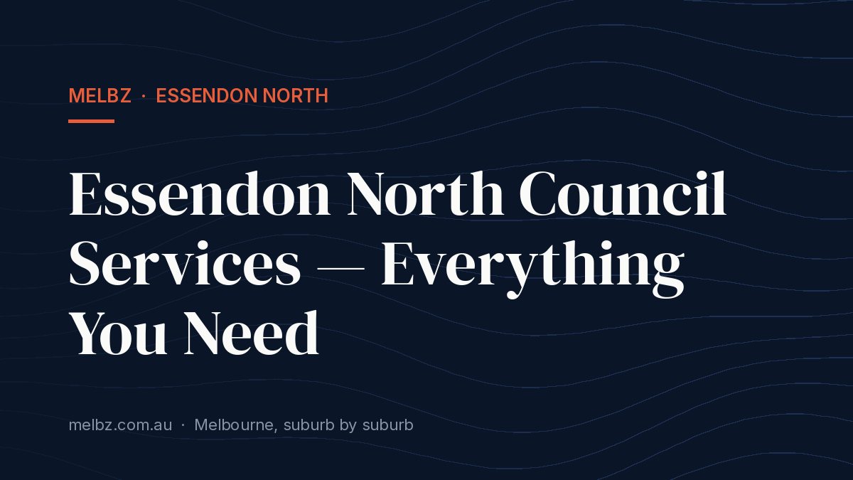 Title card: Essendon North Council Services — Everything You Need