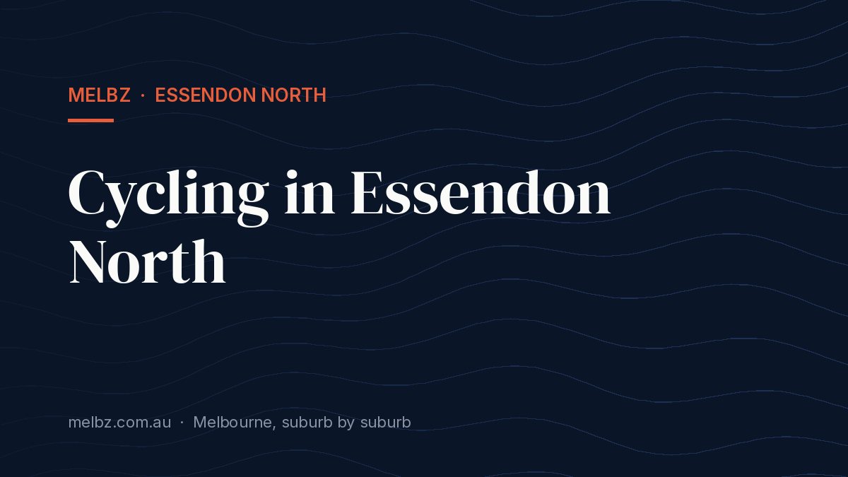 Title card: Cycling in Essendon North