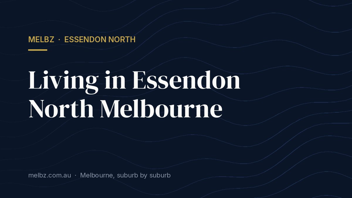 Title card: Living in Essendon North Melbourne