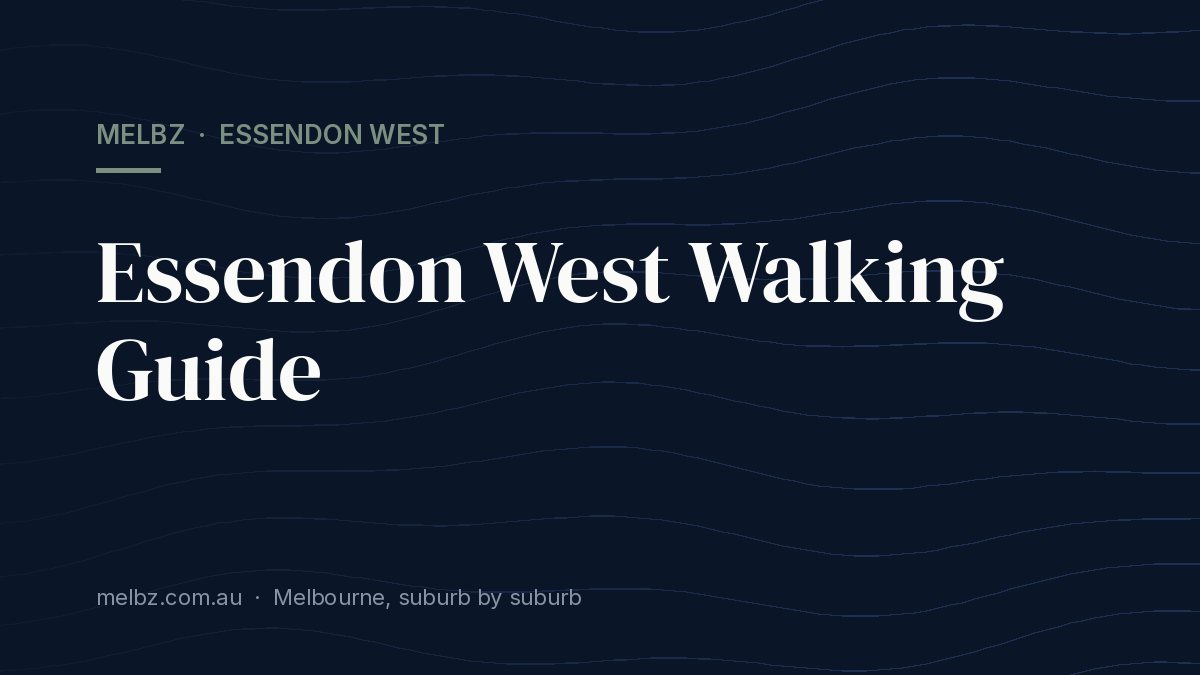 Title card: Essendon West Walking Guide