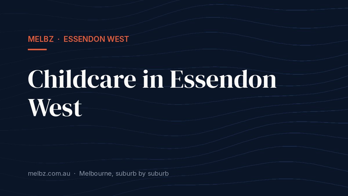 Title card: Childcare in Essendon West