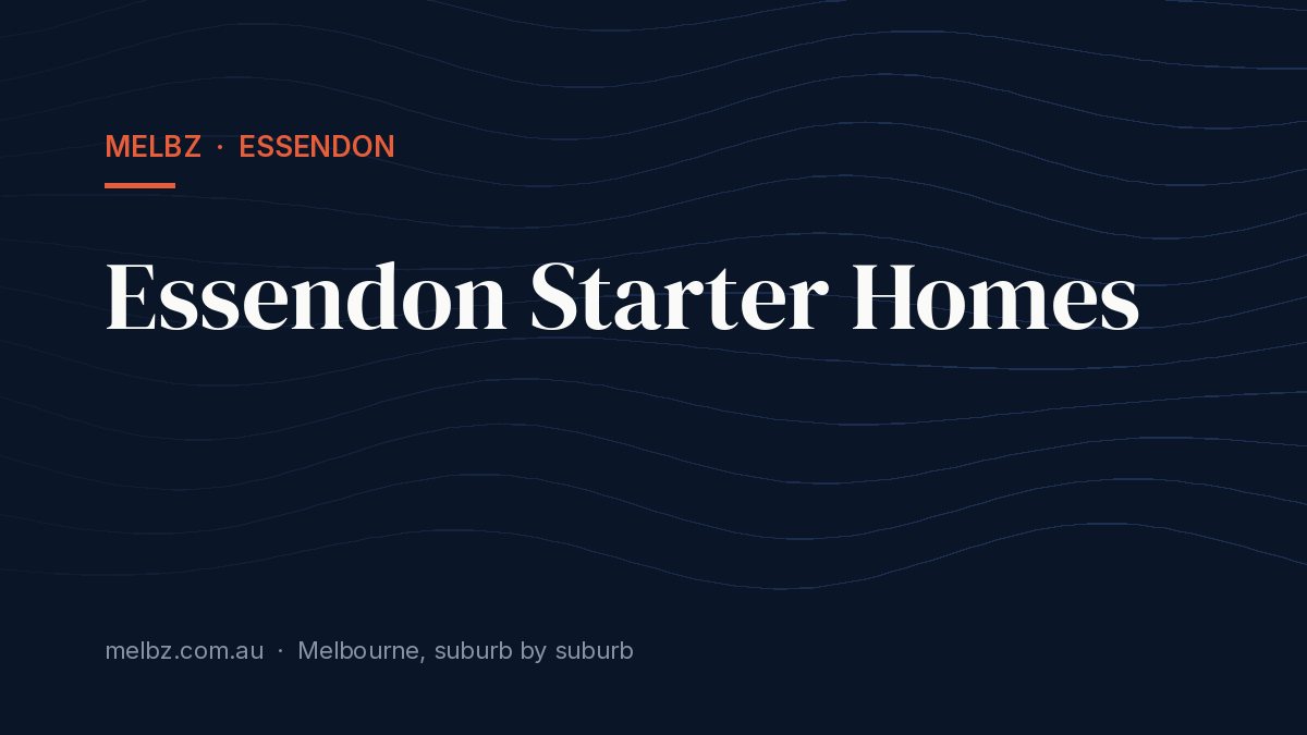 Title card: Essendon Starter Homes
