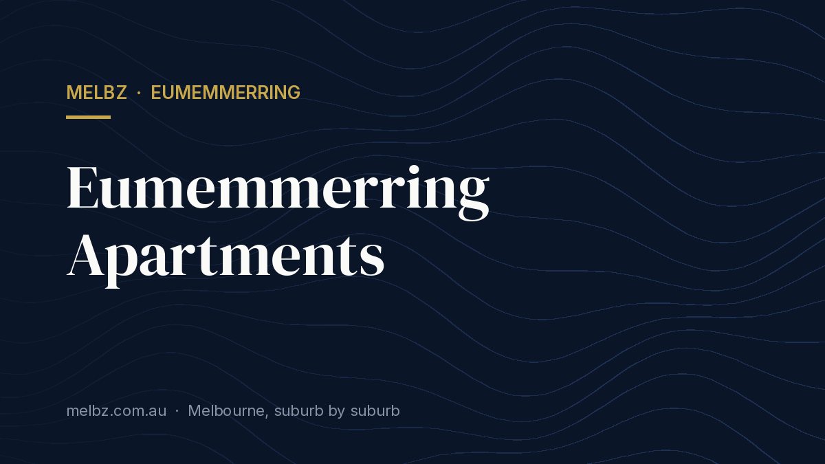 Title card: Eumemmerring Apartments