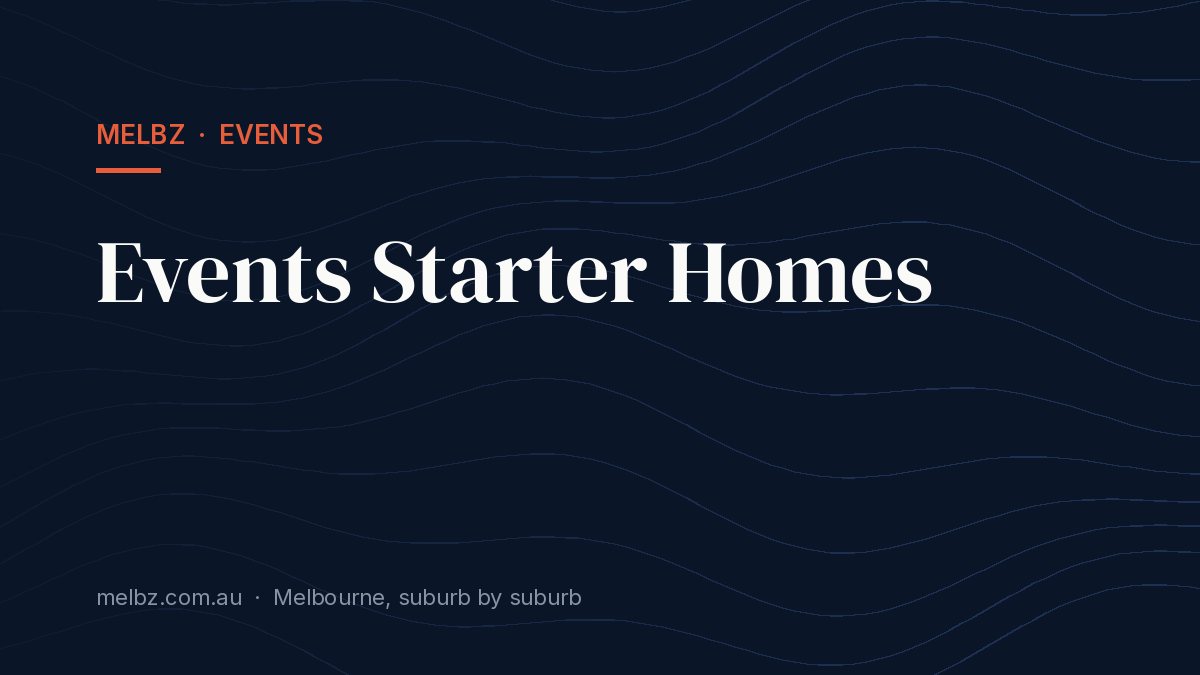 Title card: Events Starter Homes