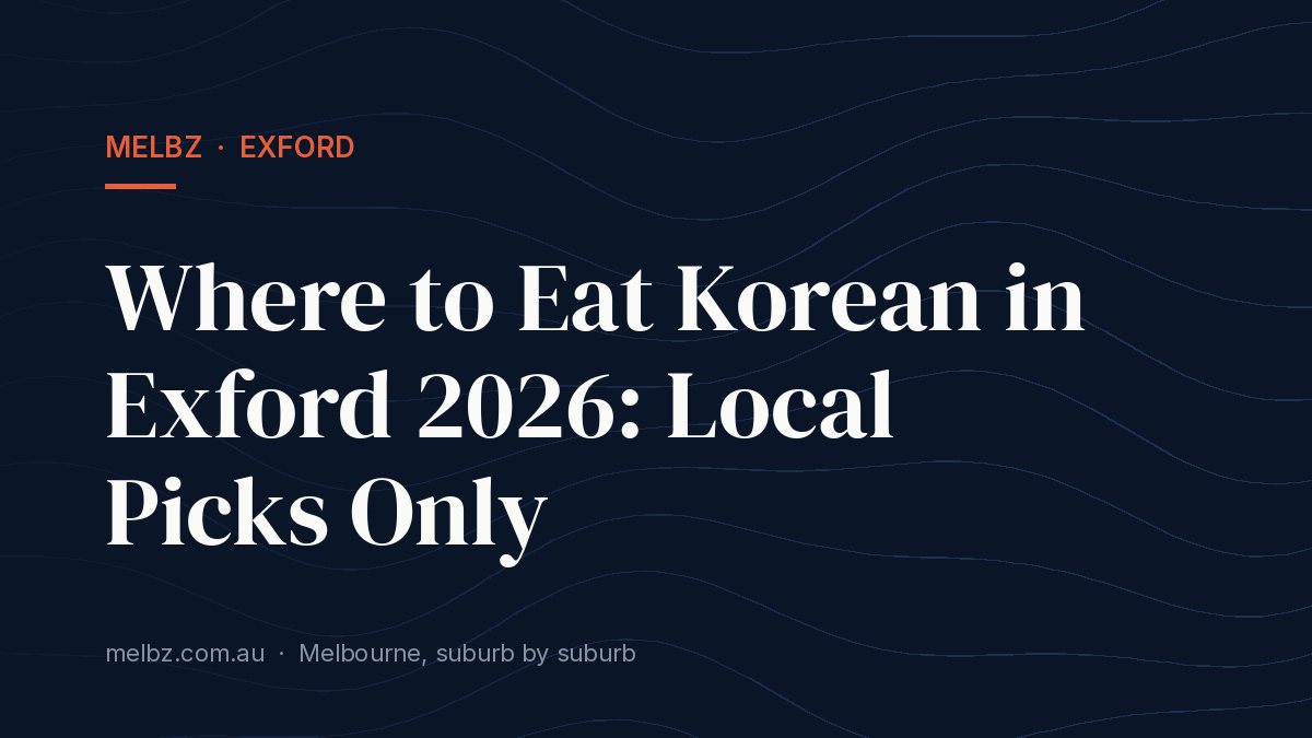 Title card: Where to Eat Korean in Exford 2026: Local Picks Only