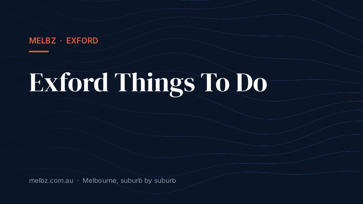 Title card: Exford Things To Do