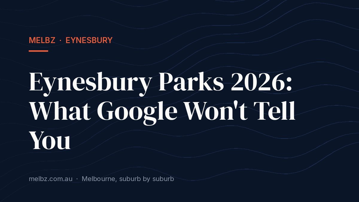 Title card: Eynesbury Parks 2026: What Google Won't Tell You