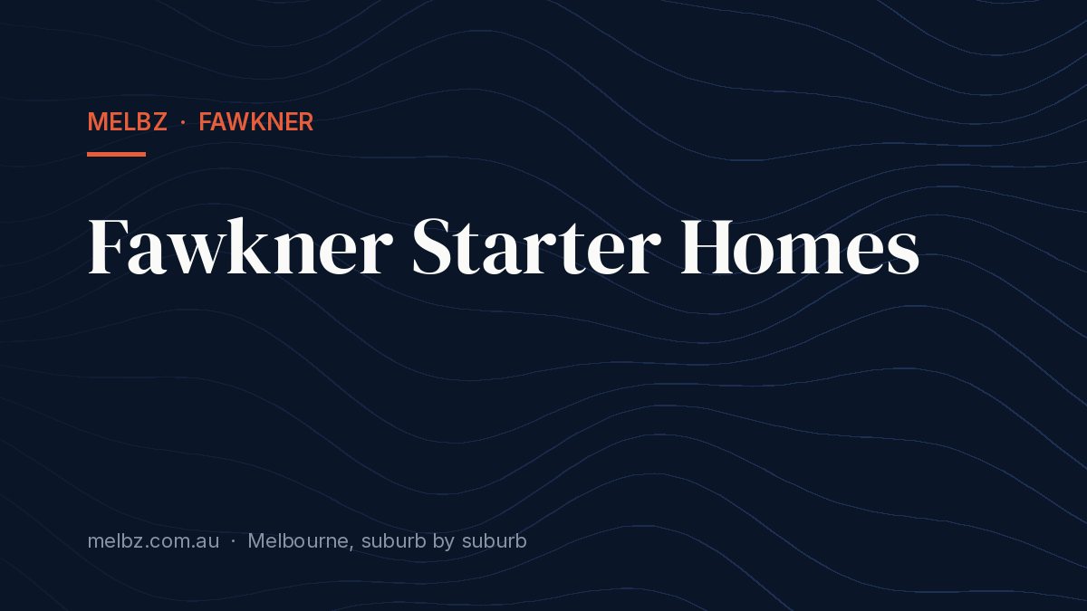 Title card: Fawkner Starter Homes