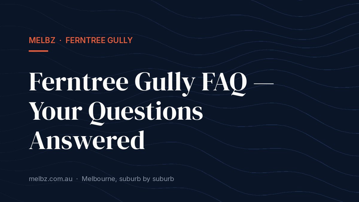 Title card: Ferntree Gully FAQ — Your Questions Answered