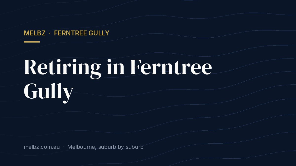 Title card: Retiring in Ferntree Gully