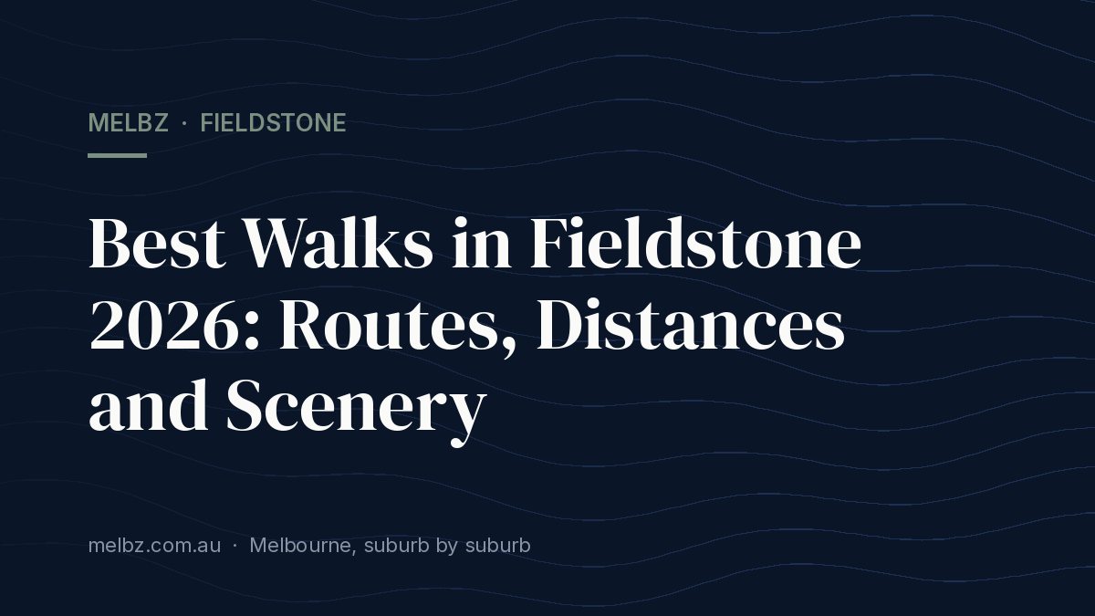 Title card: Best Walks in Fieldstone 2026: Routes, Distances and Scenery